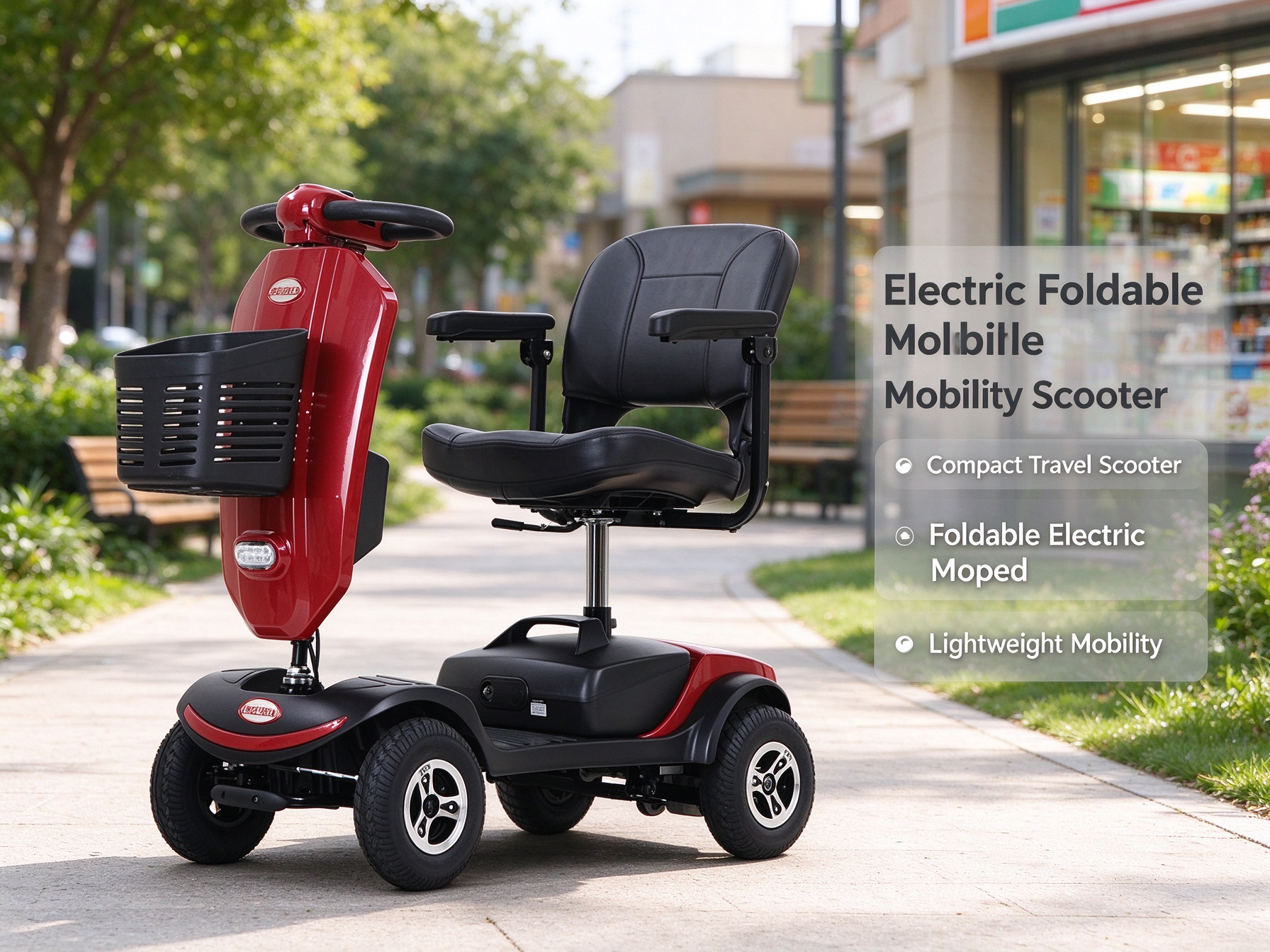 Electric Foldable Mobility Scooter for Daily Travel